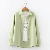 Solid Color Women's Shirt 2021Spring New Casual Design Sense Blouses and Tops Young Style Lady Long Sleeve