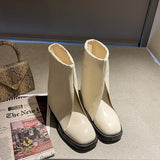 Modern Boots 2021 Peculiar Personality Motorcycle Boots Ladies Fashion Street Slip-on Ankle Boots Women