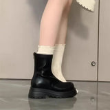 Breakj Head Sweet Little Tall Martin Boots 2025 Net Red New Fashion Niche Design