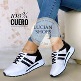 Size Casual Shoes For Women's New Round Head, Thick Sole, Flat-Soled Viscose Women's Single Shoes
