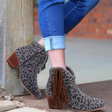 Rivet High Top Cowboy Boots Retro Pu Leather Women's Boots Pointed Long Boots Roman Style Female Boots Autumn