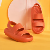 For Women 2021 Summer Platform Shoes Outside Slippers Women's Soft Beach Slides Thick Sole Non-slip Indoor Des
