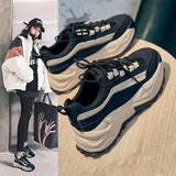 Sports Shoes Female 2023 Summer Rubber PU Color Cake Platform Bottom Lightweight Casual Fashion Dad Shoes