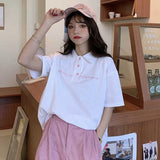 Summer Polo Shirt Women New Casual Short Sleeve Slim Polos Mujer Shirts Tops Plus Size Female Cotton Polo Shirt