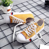 Summer Fashion Women Casual Shoes Lace-Up Comfortable Flat Casual Shoes slipony Woman Footwear Leisure Women Canvas
