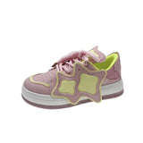 Women's Board Shoes 2024 New Women's Shoes Spring And Autumn Korean Version Of Low-Help Students' Casual Shoes Women's Color Sports