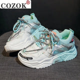 Non-slip Lace-up Women's Shoes Women's Casual Sneakers 2021 New Women's Shoes Dad Shoes Casual Vulcanized