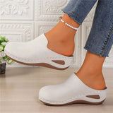 Breakj And Round Head Slippers Women's Large Code In The Autumn Of 2025 New Thick Soles Pedaled Half