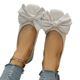 Lightweight Soft Bean Bean Shoes Women's New Spring And Autumn New Bows Comfortable And Anti-Slip Women Single