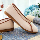 Breakj Shoes Cloth Shoes New Oxford Sole Walk Leisure Women's Shoes Pure Color Tea Clothing Single Shoes Mother