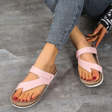 Breakj New Summer Flat Sandals Beach Shoes Casual Slippers Round Head Toe Large Beach