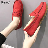 Women's Loafers Moccasins Woman Soft Bottom Non Slip Female Flats Shoes 2023 Autumn Spring Slip On Sewing Ladies Lazy Shoes