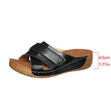 Breakj Drag Slope With Slippers 2024 Summer New Large Size Casual Slippers Female Thick Bottom Light Cool Drag To