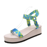 New Summer Comfortable Non-Slip Platform Wedges Open Toed Wedges Roman Women's Sandals Shoes Buckle Strap Sandalias De