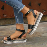 Women's Sandals Shoes 2023 Platform Elegant Summer Size 43 High-heeled Heel Sandal Female Woman Wedge Womens