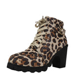 Breakj Boots Women's Mid-Autumn 2025 Roundhead Coarse And Short Boots Size High Heel With Side Zipper