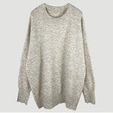 Women Autumn Solid Knitted Sweater Basic O Neck Cashmere Sweater Female Batwing Long Sleeve Loose Jumpers Casual