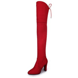 And Winter New Size Over-The-Knee Boots High-Heel Round Head Frosted Long Boots Side Zipper Women's Shoes Spot Size 43