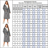 Women Warm Long Robe Bandage Kimono Bathrobe Thicken Coral Bath Thermal Nightgowns Negligee Winter Female Loungewear
