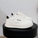 Breakj 2025, Small White Shoes New Korean Ins Schoolgirls High Platform Sports Board Shoes Casual Shoes