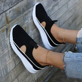 Women Shoes 2022 Fashion Platform Sneakers Mesh Casual Sports Shoes Woman Breathable Flat Running Shoes Socofy Zapatillas