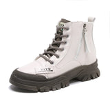 Winter Casual Sports Women Boots for Ladies Zipper Sewing Motorcycle Ankle Boot Shoes Woman Street Style Zapatillas