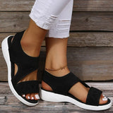 Woman Summer 2022 Stretch Fabric Summer Sandalias Mujer Low Heels Flat Shoes For Women Casual Slip On Luxury