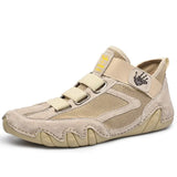 o'clock Men's Luxury Genuine Leather Shoes Natural Leather Elastic band Male Footwear Breathable Handmade Zapatos de