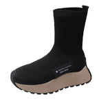Women Ankle Boots Sock Boots Slip on High Heeled Platform Boots Botas De Mujer Platform Boots Women