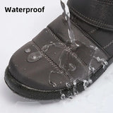 New Down Waterproof Winter Boots Women Anti Slip Thick Warm Plush Snow Boots Woman Leisure Rabbit Fur Cotton Padded