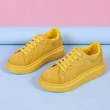 Women Shoes Sneakers Thick Bottom Casual Female Ballet Flats Fashion Platform Flat Shoes Zapatillas Mujer Zapatos De