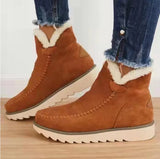 Breakj Short Boots Casual Women's Boots Autumn And Winter Thick Snow Boots Thick Shoes 40-43 Large