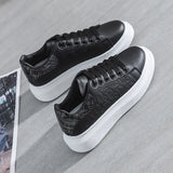 Sneakers Fashion Platform Shoes Spring Autumn Casual Flats Female All-match Thick Sole Breathable White Vulcanized