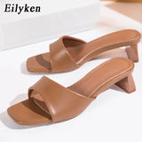 Women Brand Slippers 2022 Summer Outdoor Beach Flip Flop Open Toe Flat Casual Low Heel Leisure Sandal Female