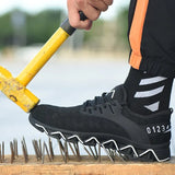 Safety Shoes Security Boots With Steel Toe Anti-Smashing Breathable Comfortable Casual Sneakers Working Shoes