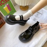 buckle Women Lolita Shoes Vintage Japanese Buckle Mary Jane Pumps 2022 Fashion Student JK Uniform Cosplay Platform