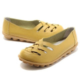 Genuine Leather Summer Women Flats Shoes 2021 Casual Shoes Breathable Ladies Loafers party Platform Women's