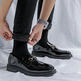 Breakj Version Of Joker Fashion Pointed Casual Leather Shoes Set Feet Business Lazy Men's Shoes Single Shoe Model