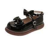 Jane shoes Japanese Style Lolita Shoes Bow tie Women Vintage Soft Girls Platform College Student Cosplay Costume Shoes