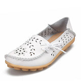 Leather Women Flat Shoes Ballet Trainer Leisure Shoes Woman Flower Sneakers For Women 2021 Candy Color Nurse