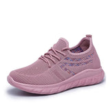 Sneakers Mesh Autumn Breathable Sneakers Women Casual Shoes Lace Up Spring Female Flats Knitting Ladies Vulcanized