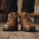 Retro Vintage Shoes For Men Boots Desert Outsdoor High Top Boot Casual Street Cool Shoe Winter Brown Martin Leather