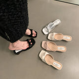 Breakj Cool Drag Bow One-Word Slippers 2025 Summer New Fairy Shoes Wearing Temperament Coarse