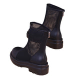 Breakj Boots Martin Boots Women's Summer Tide Ins Thin Short Boots Korean Version Cake Single Boots Breathable Mesh Hollow Women's