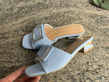 Breakj Button Fish Mouth Slippers Women 2025 Summer New Korean Version Of Large-Size Fashion Wearing A Word Drag Coarse And Cold