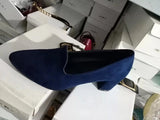 Size Suede High Heels Autumn 2023 New Women's Shoes Thick Heel Shallow Fashion Shoes Professional Shoes Temperament Single Shoes