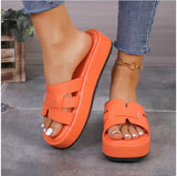 Breakj Thick-Bottomed Cool Slippers Women's New Summer 2025 Fashion Fish Mouth Comfortable Beach