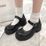 Lolita Women Japanese Style Mary Jane Vintage Girls High Heel Platform College Student Tacones Mujer Escarpins
