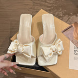 Breakj The Summer Of 2025, The New Silk And Satin Bows And Slippers Are Denyer And Cool Slippers