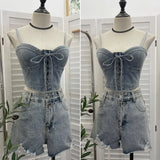 Real Beat With Chest Pad Adjustable Strap With Denim Vest Strap Strap Slings